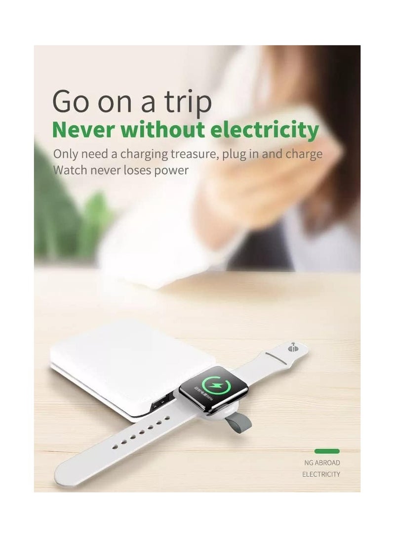 شاحن لاسلكي محمول USB-C لساعات آبل، محول شحن مغناطيسي سريع لساعات آبل سلسلة 8/7/SE/6/5/4/3/2/1، شاحن ساعة سفر مدمج - Image 5
